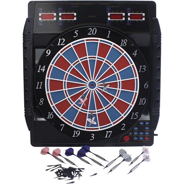 Dartskive elektronisk, str. 52x56 cm, 1 stk.