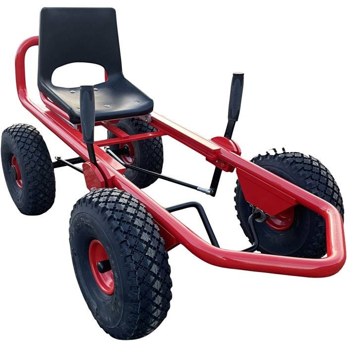 AluCar Go-Cart, H: 62 cm, L: 110 cm, B: 60 cm, rød, 1 stk.