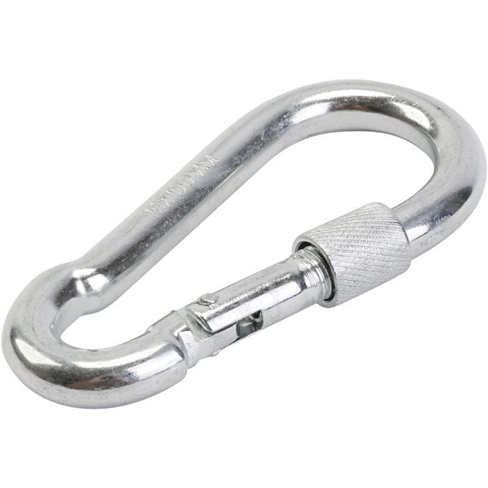 Karabinkrok til plattform-huske, L: 14.5 cm, 1 stk./ 1 pk.