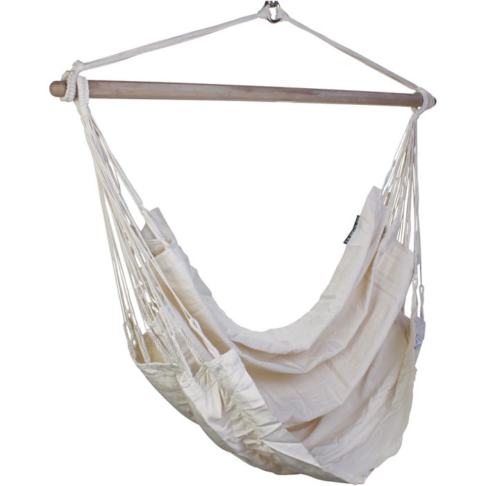 Hengekøyestol, råhvit, 1 stk.