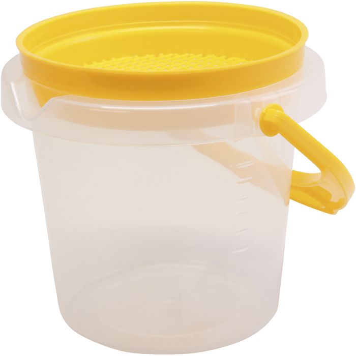 dantoy bøtte med sikt, H: 14 cm, 1,2 l, 12 stk./ 1 pk.