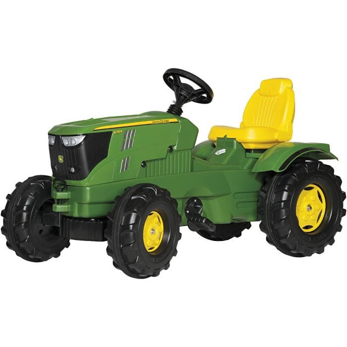 John Deere pedaltraktor, H: 60 cm, L: 106 cm, B: 53 cm, 1 stk.