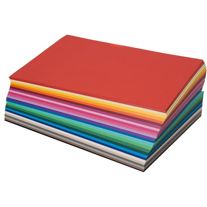 Tone-i-tone papir, A4, 130 g, 20x25 ass. ark, 500 ark/ 1 pk.