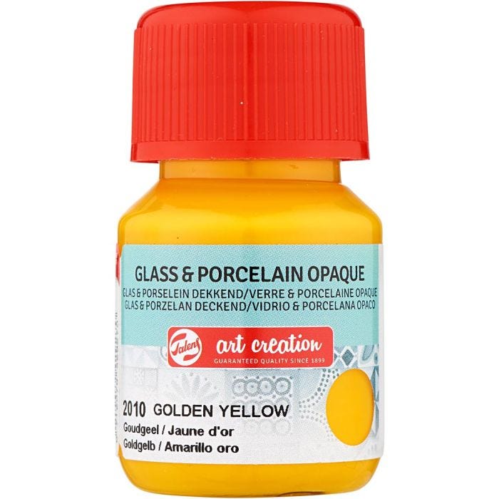 Keramikk- og porselensmaling, solgul, 30 ml/ 1 fl.