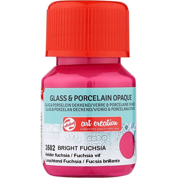 Keramikk- og porselensmaling, pink, 30 ml/ 1 fl.