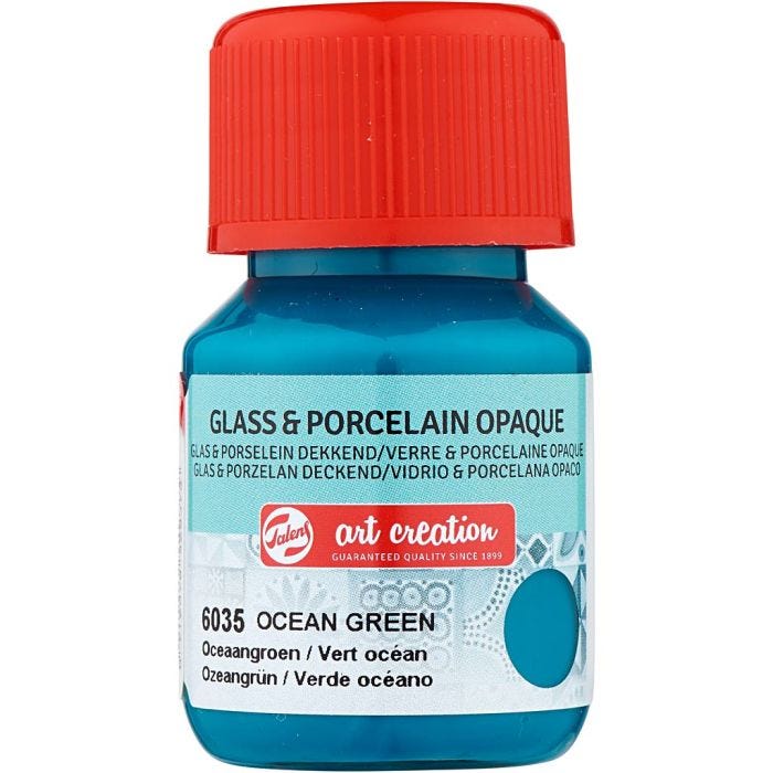 Keramikk- og porselensmaling, turkis, 30 ml/ 1 fl.