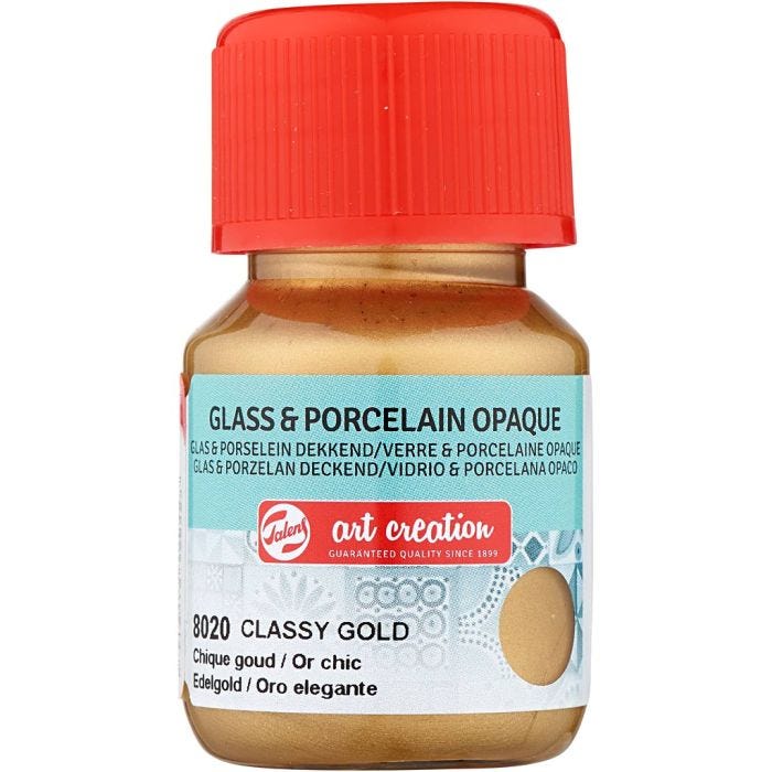 Keramikk- og porselensmaling, gull, 30 ml/ 1 fl.