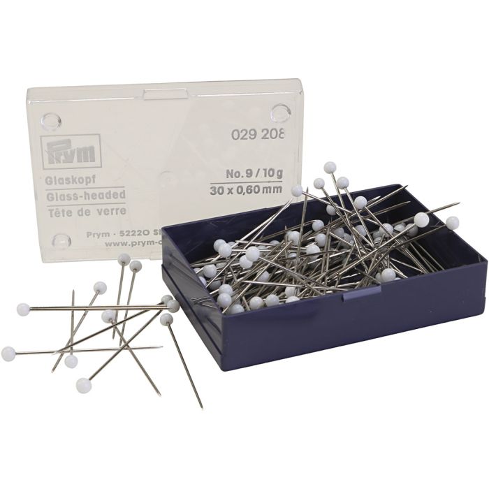 Nipsenåler, hvit, 10 g, 100 stk./ 1 pk.