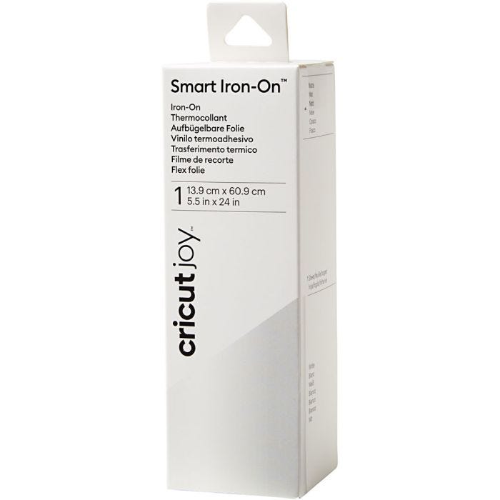Cricut Joy Smart Iron-On, str. 14x60 cm, hvit, 1 stk.