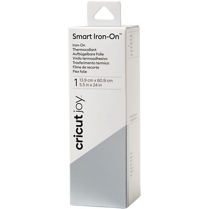 Cricut Joy Smart Iron-On, str. 14x60 cm, sølv, 1 stk.