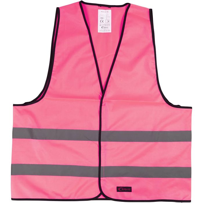 Refleksvest, L: 73 cm, B: 65 cm, str. XL, pink, 1 stk.