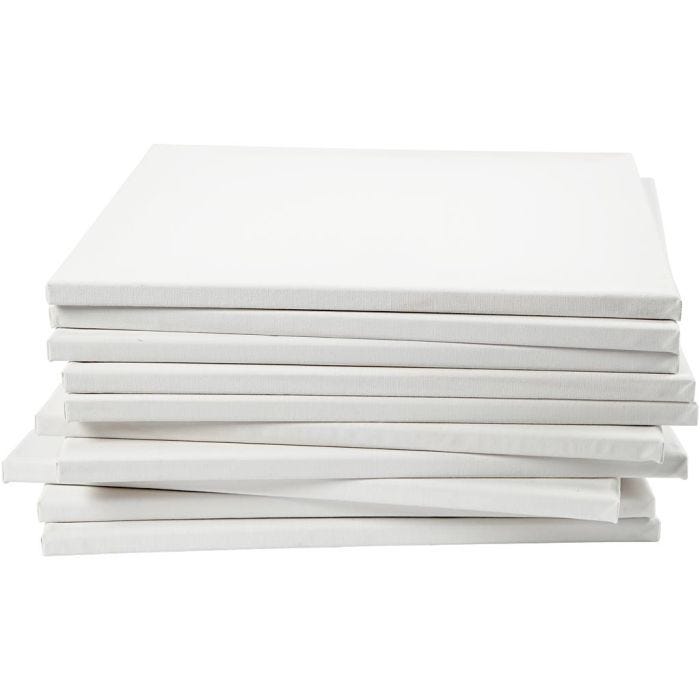 Malelerret, D: 1,6 cm, str. 40x40 cm, hvit, 1 stk./ 1 pk.