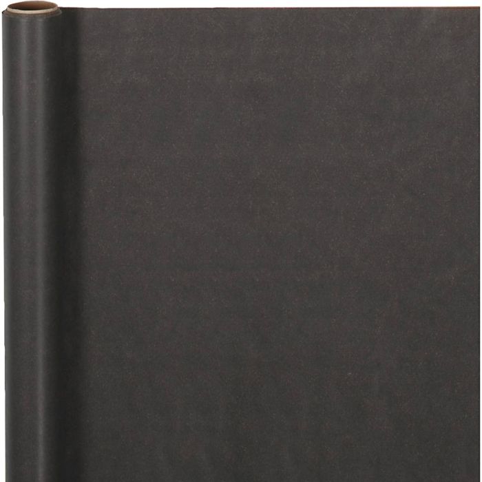 Gavepapir, B: 38 cm, 70 g, svart, 5 m/ 1 rl.