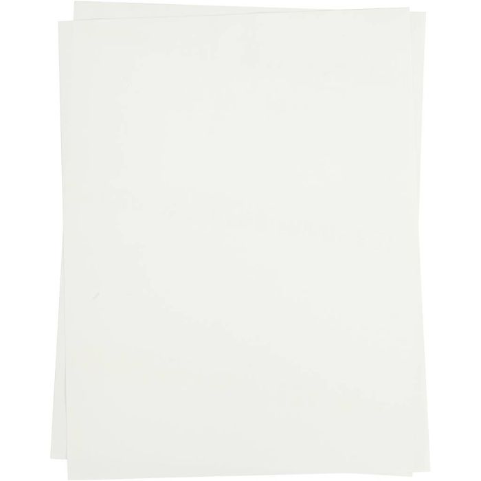 Overføringsark, ark 21,5x28 cm, til lyse tekstiler, transparent, 5 ark/ 1 pk.