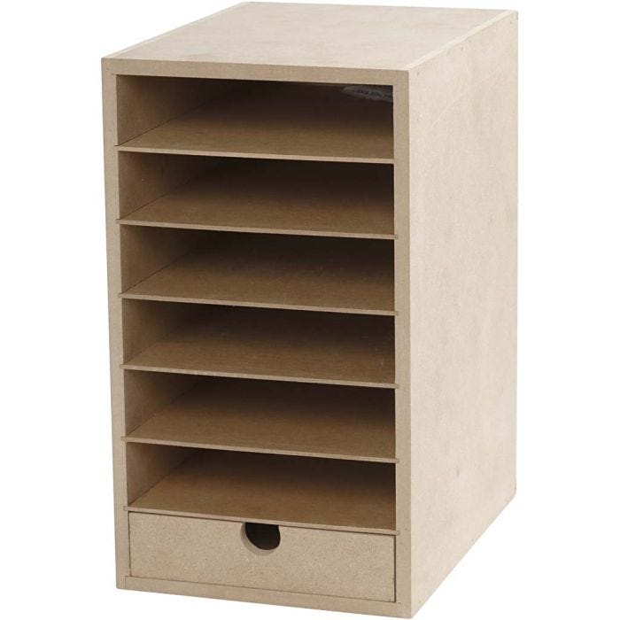 Kartongreol, H: 31,5 cm, D: 24,5 cm, B: 18 cm, A5, 1 stk.