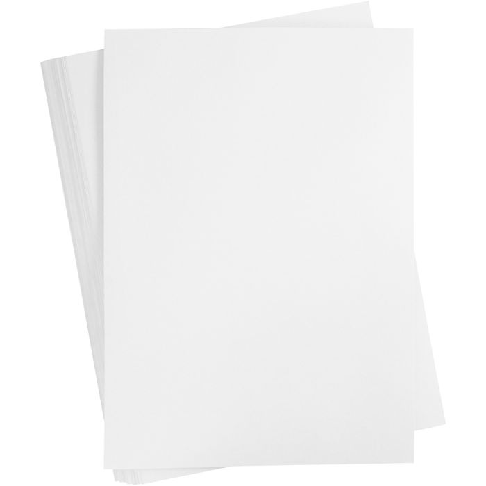 Kartong, A2, ark 420x594 mm, 180 g, hvit, 100 ark/ 1 pk.