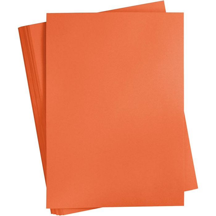 Kartong, A2, ark 420x594 mm, 180 g, orange, 100 ark/ 1 pk.
