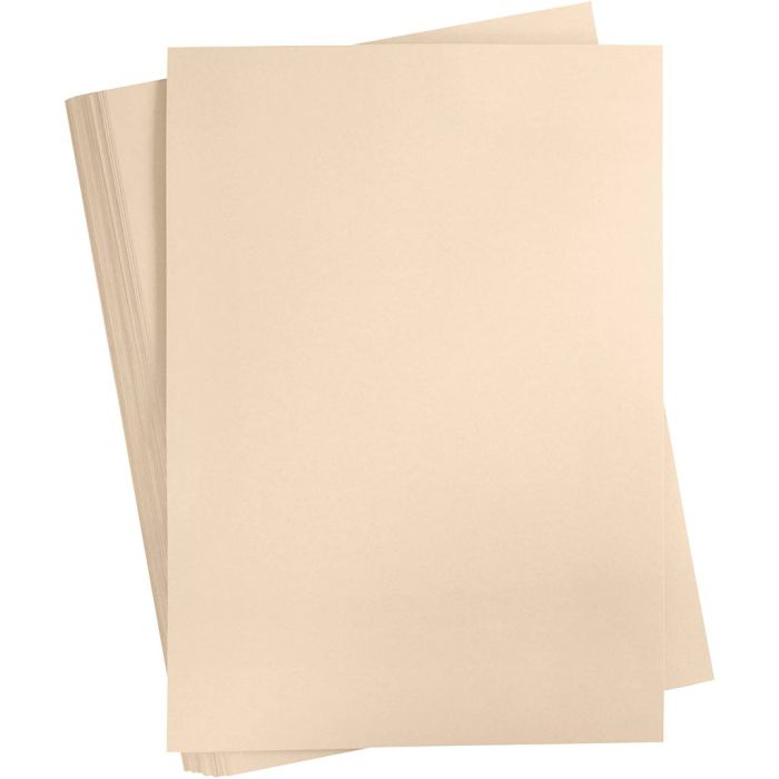 Kartong, A2, ark 420x594 mm, 180 g, beige, 100 ark/ 1 pk.