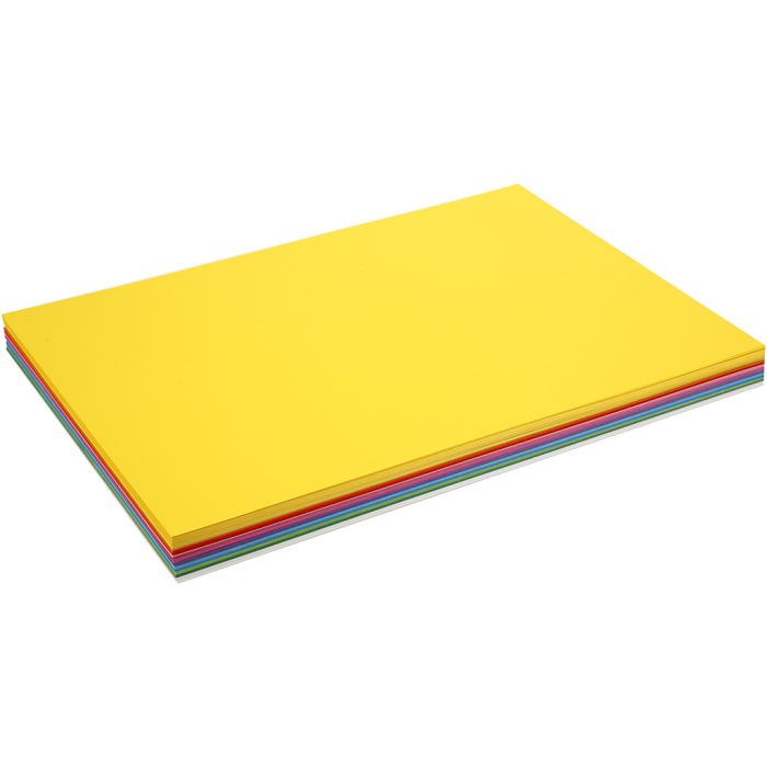 Vårpapp, A2, ark 420x594 mm, 180 g, ass. farger, 20 ass. ark/ 1 pk.