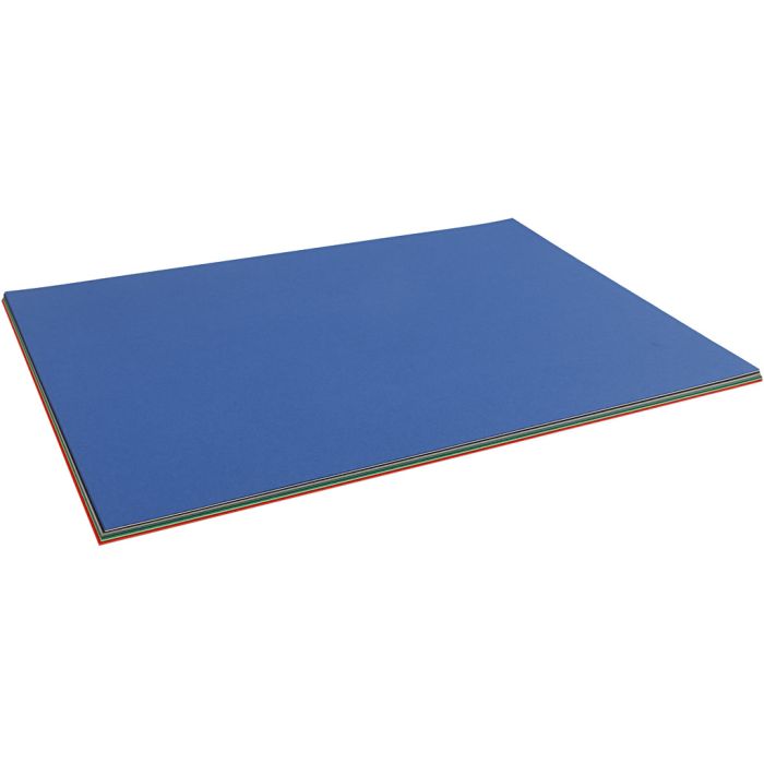 Julekartong, A2, ark 420x594 mm, 180 g, ass. farger, 20 ass. ark/ 1 pk.