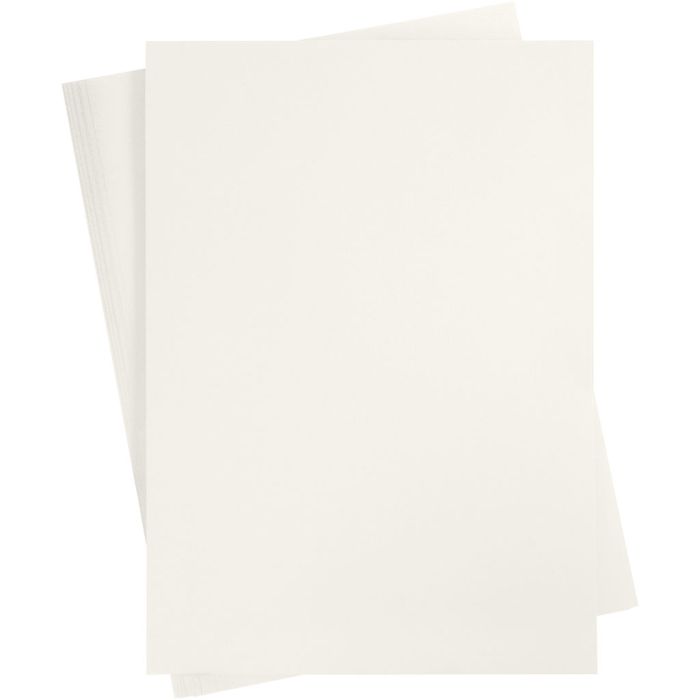 Kartong, A2, ark 420x594 mm, 180 g, råhvit, 10 ark/ 1 pk.
