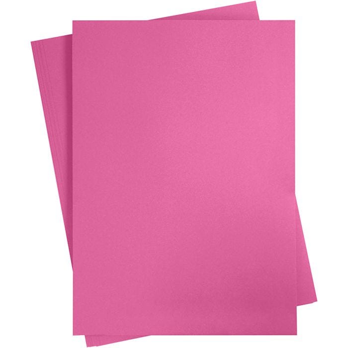 Kartong, A2, ark 420x594 mm, 180 g, pink, 10ark/ 1 pk.