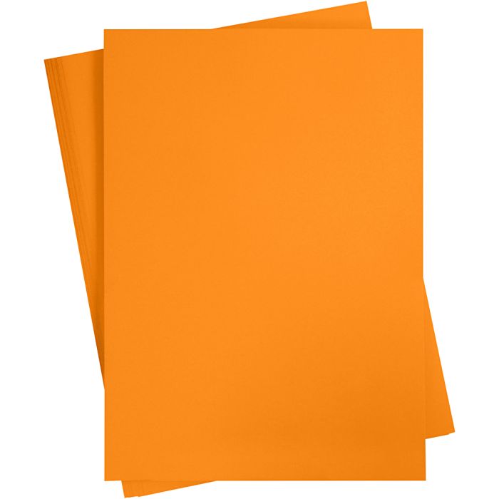 Kartong, A2, ark 420x594 mm, 180 g, orange, 10ark/ 1 pk.
