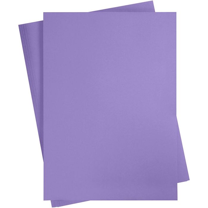 Kartong, A2, ark 420x594 mm, 180 g, lilla, 10 ark/ 1 pk.