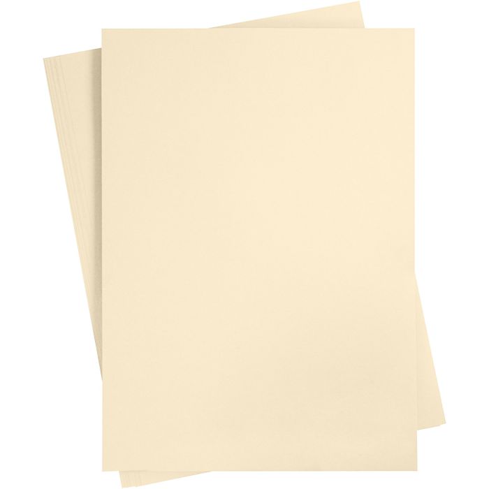Kartong, A2, ark 420x594 mm, 180 g, lys pulver, 10 ark/ 1 pk.