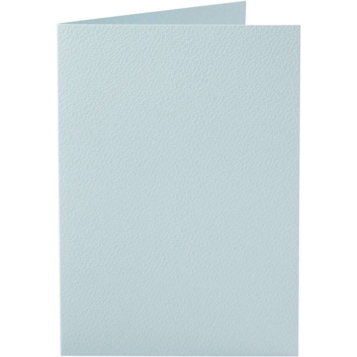 Kort, kort str. 10,5x15 cm, 220 g, lys blå, 10 stk./ 1 pk.
