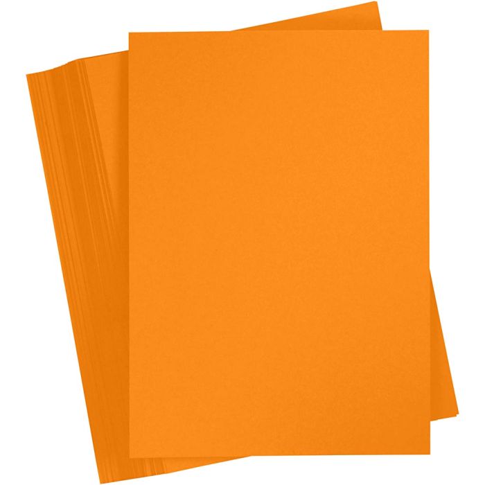 Kartong, A5, 180 g, orange, 100 ark/ 1 pk.