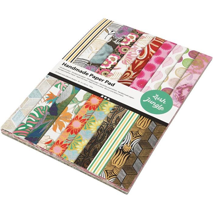 Håndlaget Papir, A4, ark 210x297 mm, 110-150 g, 20 ark/ 1 pk.