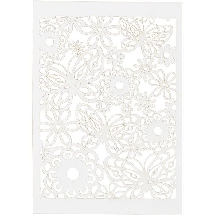 Blondekartong, ark 10,5x15 cm, 200 g, hvit, 10 stk./ 1 pk.