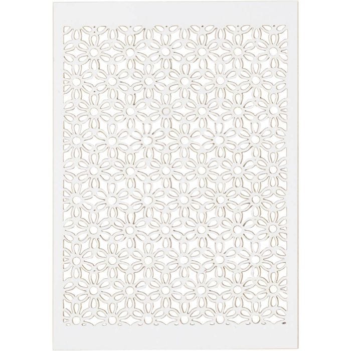 Blondekartong, ark 10,5x15 cm, 200 g, hvit, 10stk./ 1 pk.