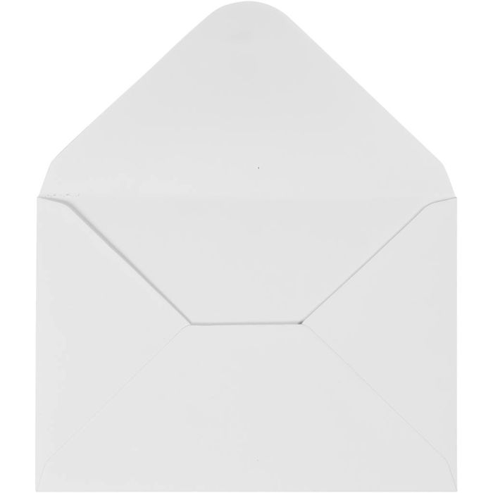 Konvolutt, konvolutt str. 11,5x16 cm, 110 g, hvit, 10stk./ 1 pk.
