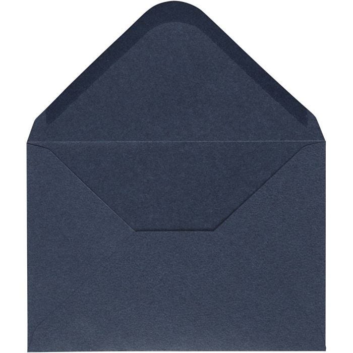 Konvolutt, konvolutt str. 11,5x16 cm, 110 g, blå, 10stk./ 1 pk.