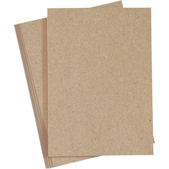 Papir, A4, ark 210x297 mm, 120 g, natur, 20stk./ 1 pk.