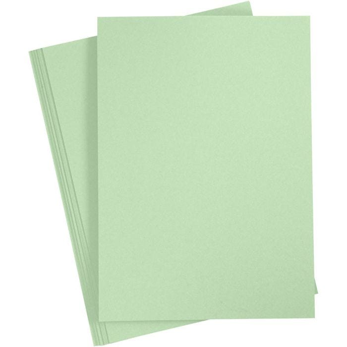 Papir, A4, ark 210x297 mm, 80 g, lys grønn, 20 stk./ 1 pk.