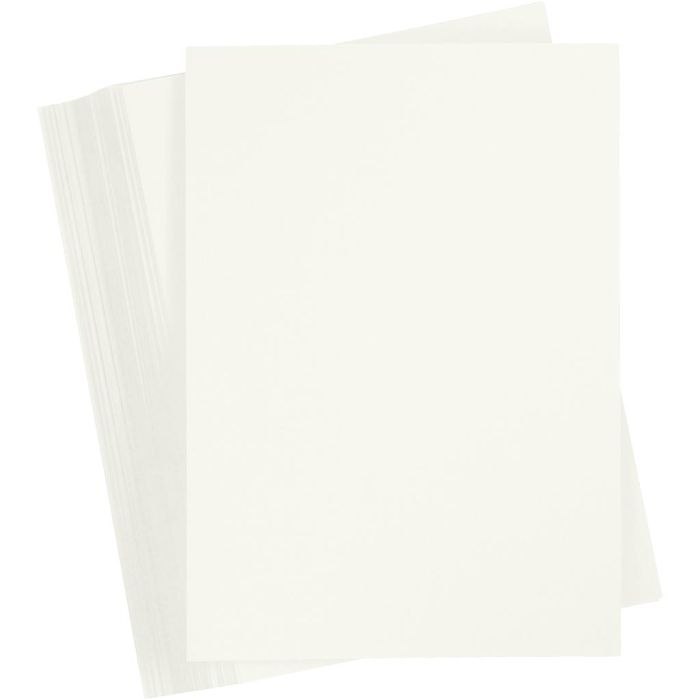 Kartong, A6, ark 105x148 mm, 180 g, råhvit, 100 ark/ 1 pk.