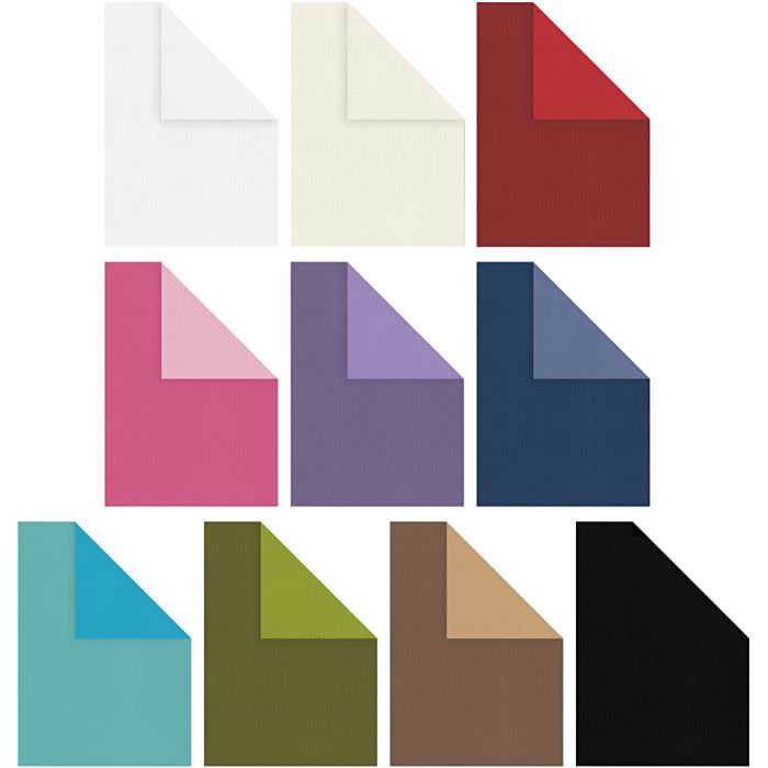 Strukturkartong, A4, ark 210x297 mm, 250 g, ass. farger, 30x10 ark/ 1 pk.