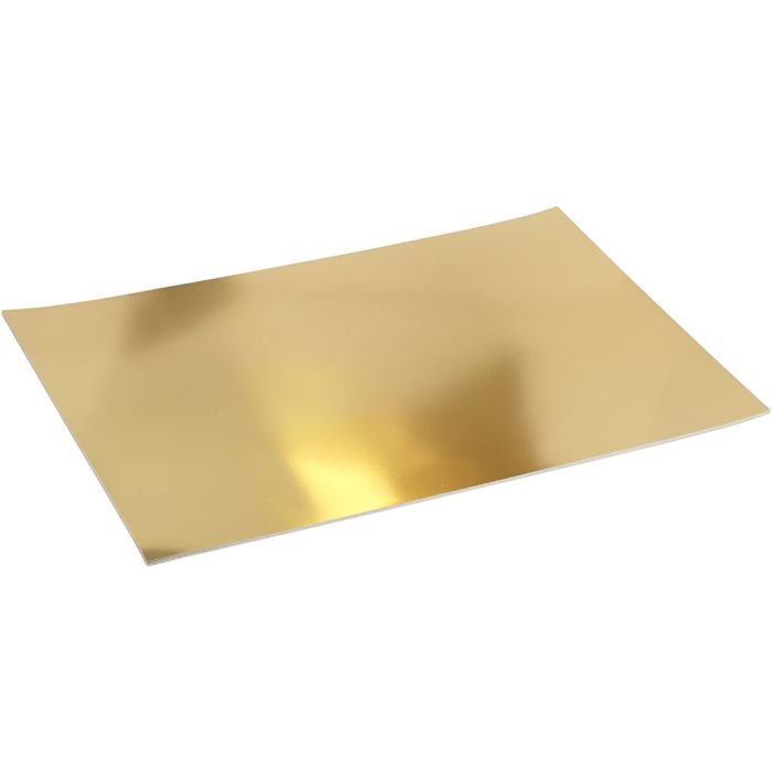 Metallkartong, A2, ark 420x594 mm, 280 g, gull, 10ark/ 1 pk.
