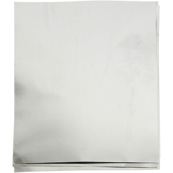 Pregefolie, A5, ark 148x210 mm, tykkelse 0,9 mm, sølv, 10 stk./ 1 pk.