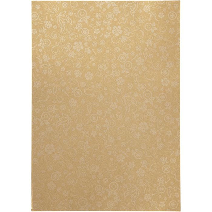 Papir, A4, ark 210x297 mm, 80 g, gull, 20 ark/ 1 pk.