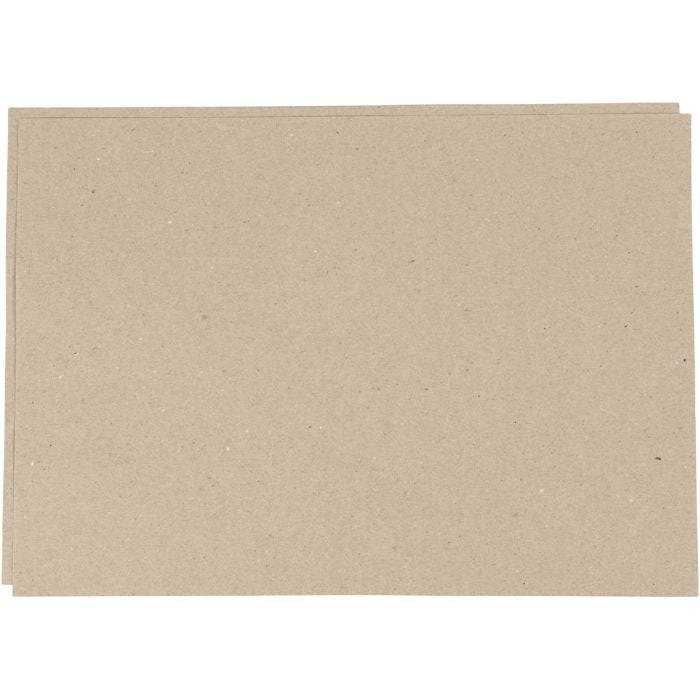 Kraftpapir, A3, ark 297x420 mm, 135 g, grå brun, 500ark/ 1 pk.