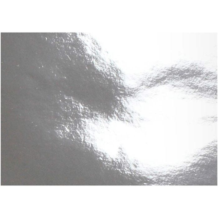 Metallpapir, A4, ark 210x297 mm, 120 g, sølv, 10 ark/ 1 pk.