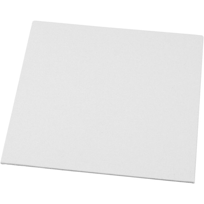 Maleplate, str. 20x20 cm, tykkelse 3 mm, 280 g, hvit, 1 stk.