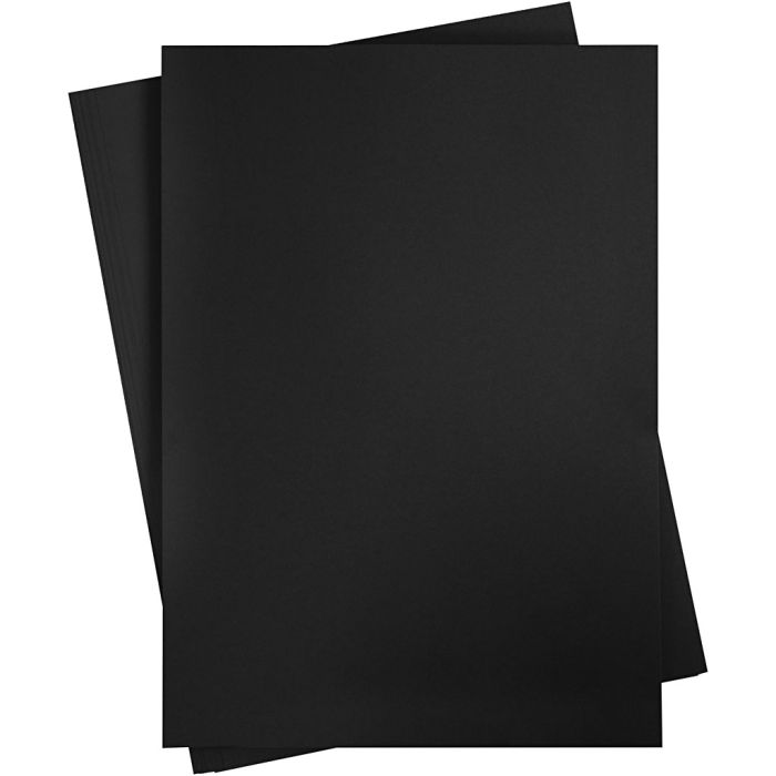 Kartong, ark 460x640 mm, 210-220 g, svart, 25 ark/ 1 pk.