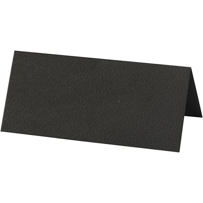 Bordkort, str. 9x4 cm, 220 g, svart, 20 stk./ 1 pk.