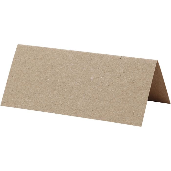 Bordkort, str. 9x4 cm, 220 g, natur, 20 stk./ 1 pk.