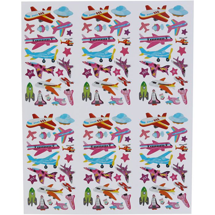 Klistremerker, ark 20x25 cm, 5 ark/ 1 pk.